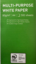 MULTIPLES OF 5 REAMS white paper - A4 size - 500 sheets - 75gsm
